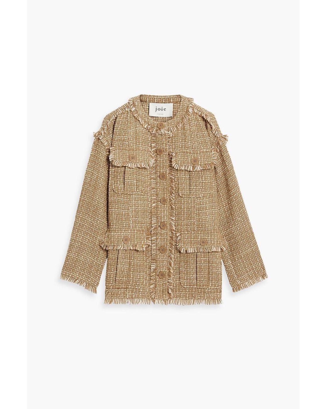 Frayed tweed shop jacket