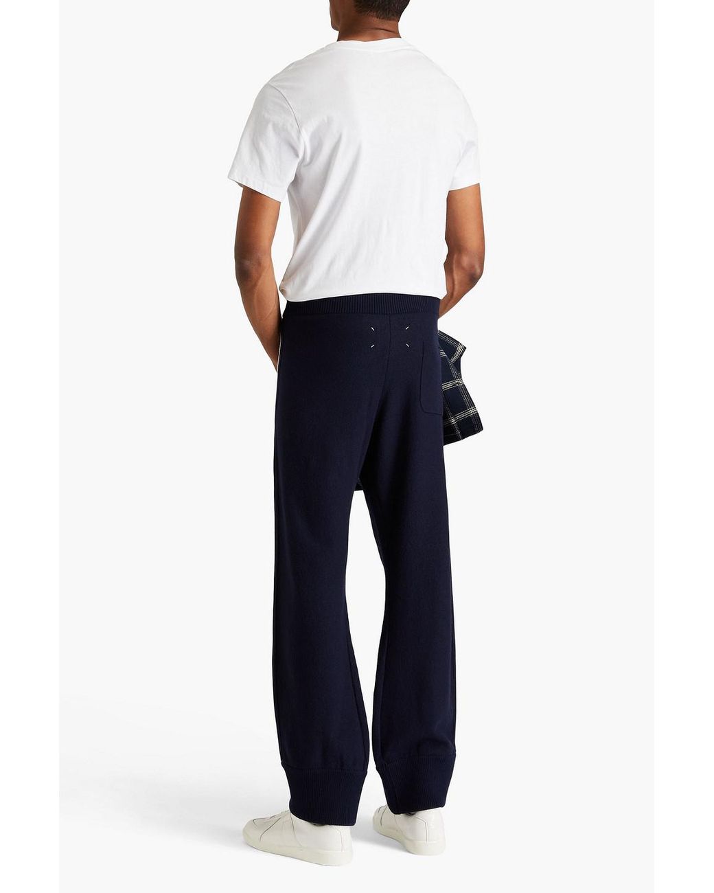 Maison Margiela Striped Wool Sweatpants in Blue for Men | Lyst UK