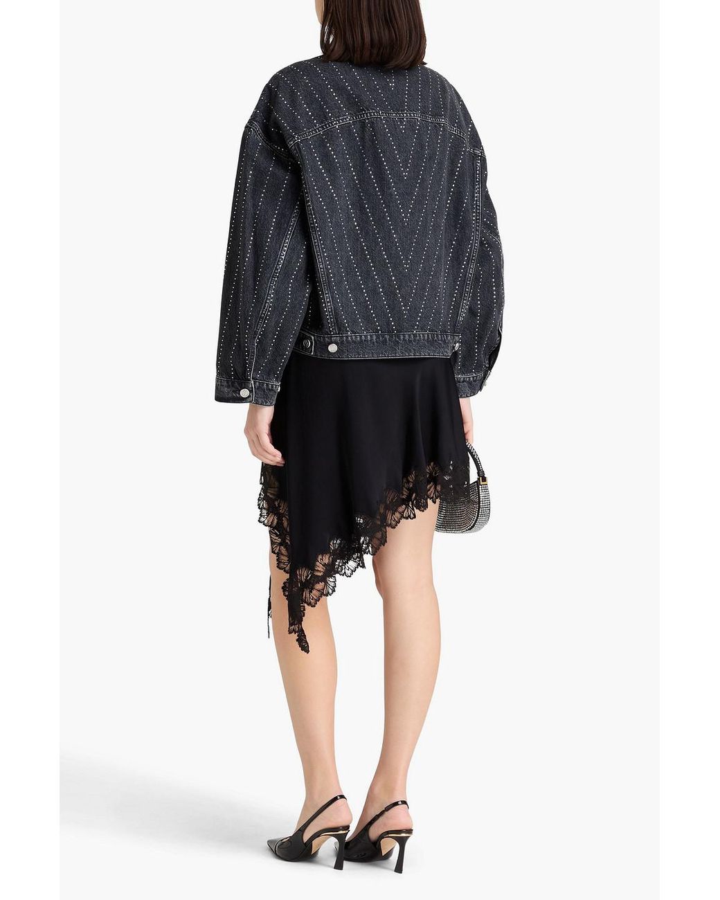 Stella McCartney Blue Crystal-embellished Denim Jacket