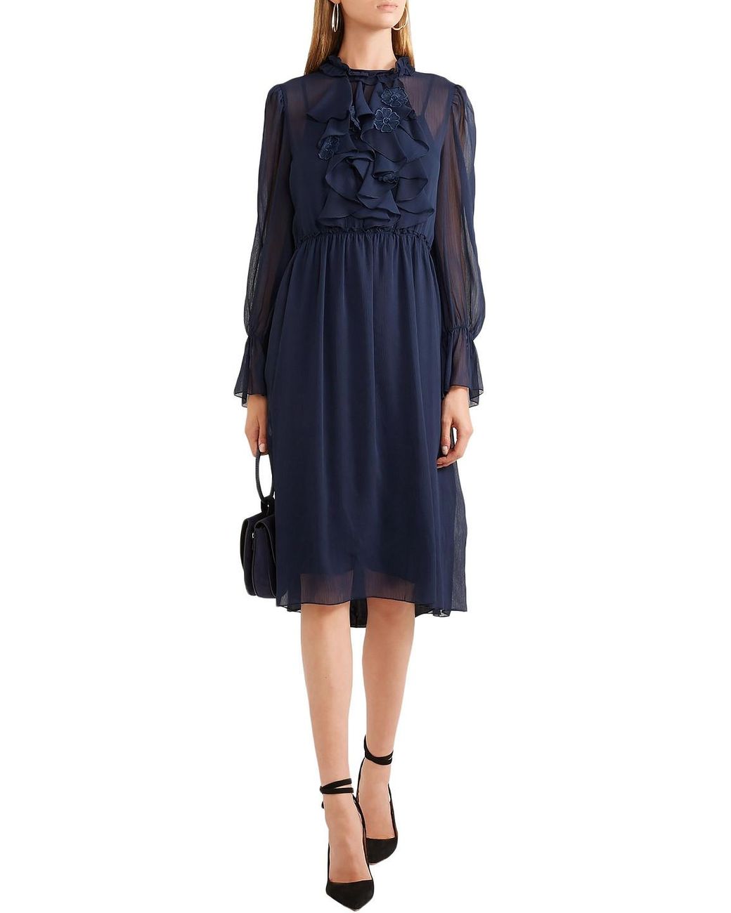 See by top chloe navy dress