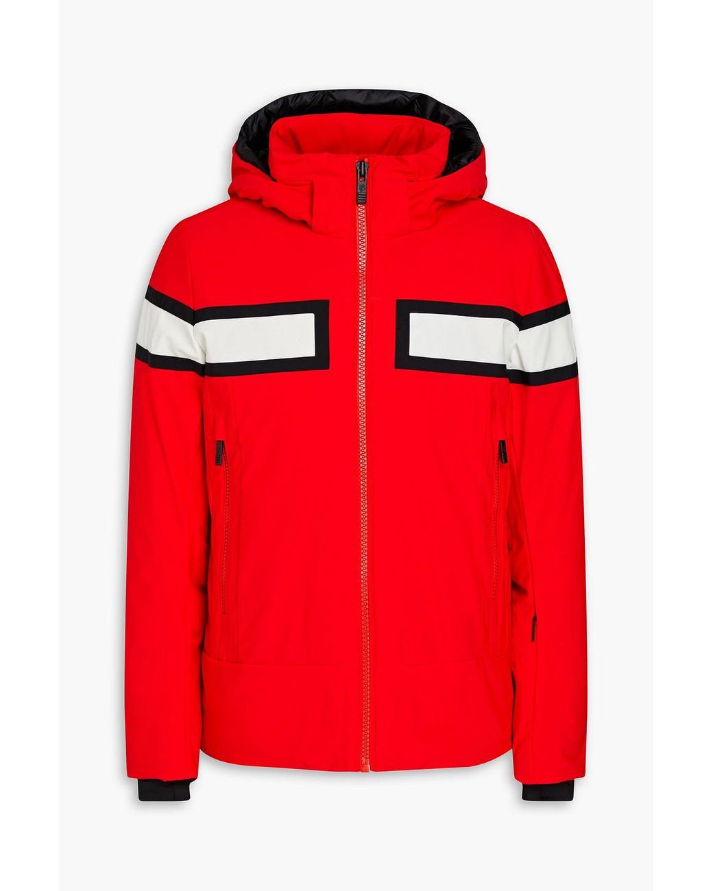 Fusalp Vianney Striped Hooded Ski Jacket in Red for Men | Lyst