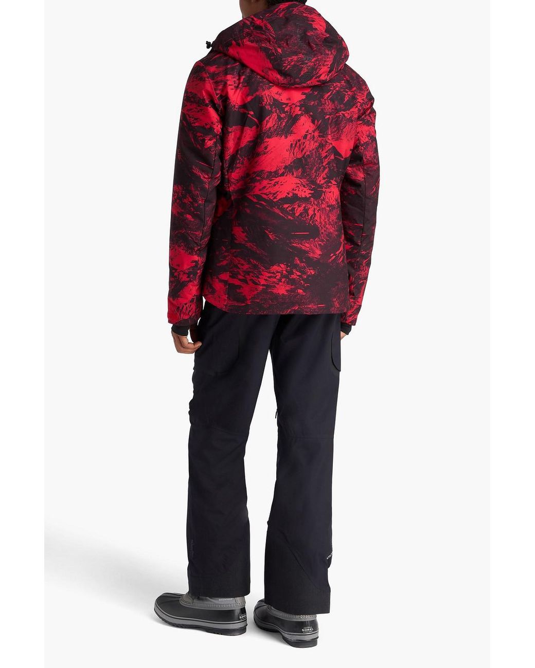 J.Lindeberg Ace Printed Ski Jacket in Red for Men | Lyst Canada