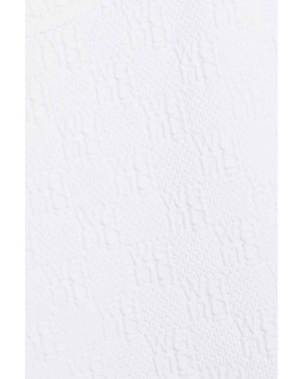 T By Alexander Wang White Jacquard-knit Mini Dress