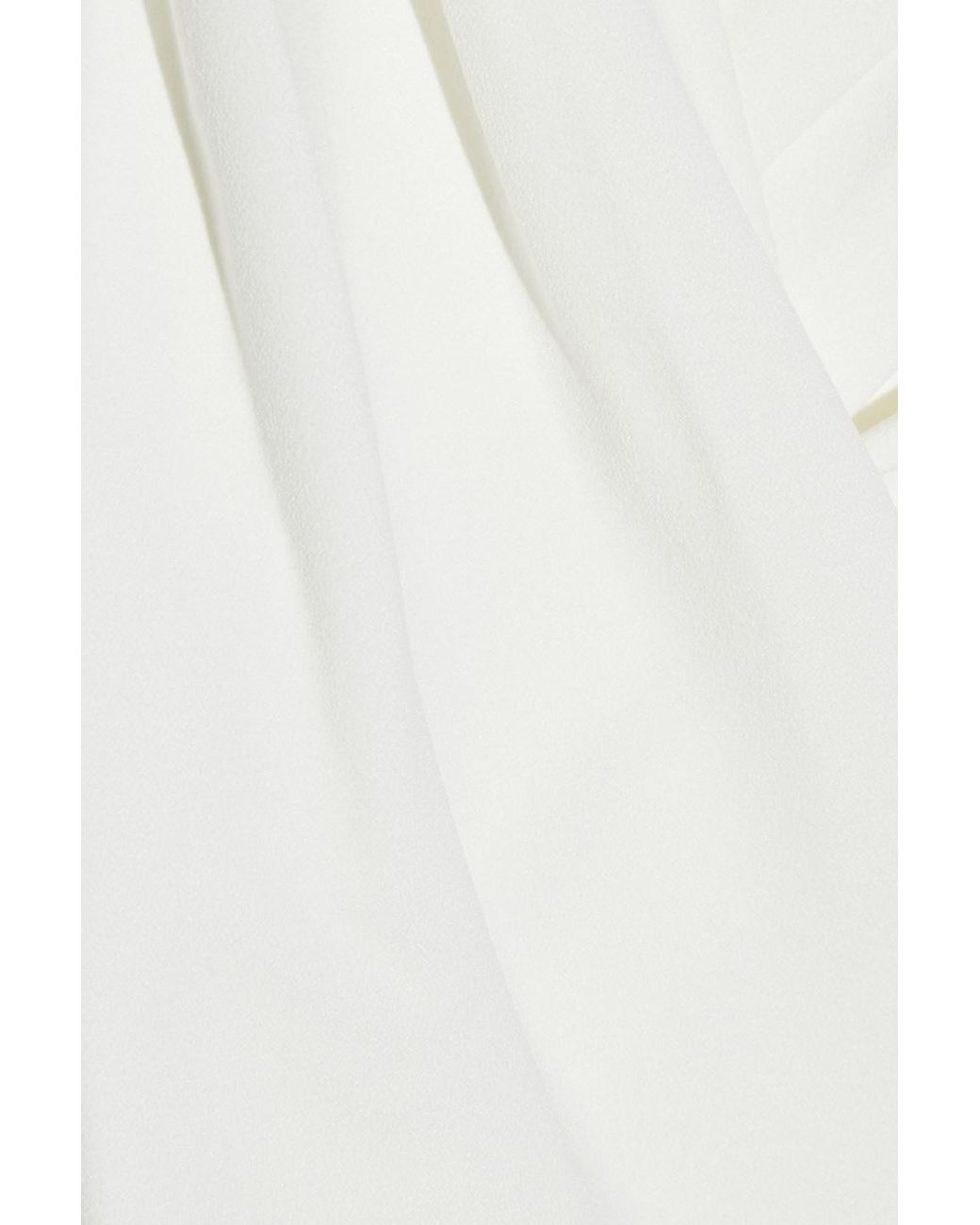 Halston Alix Crossover Crepe Mini Dress in White | Lyst UK
