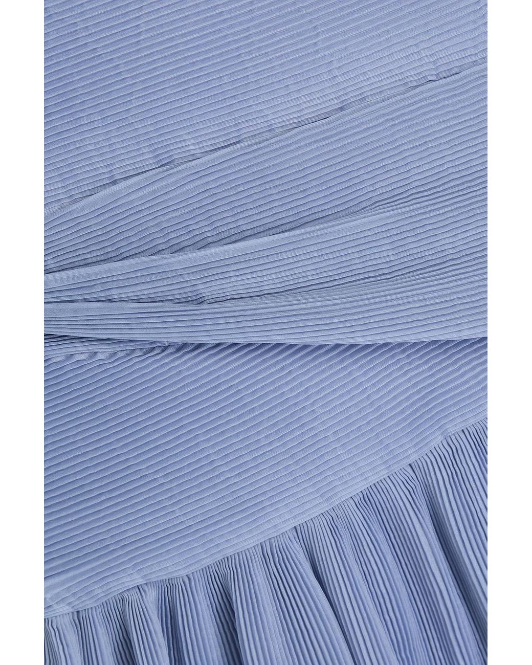 strapless open back dress Davide Airy Plissé Dress in Blue main image 0