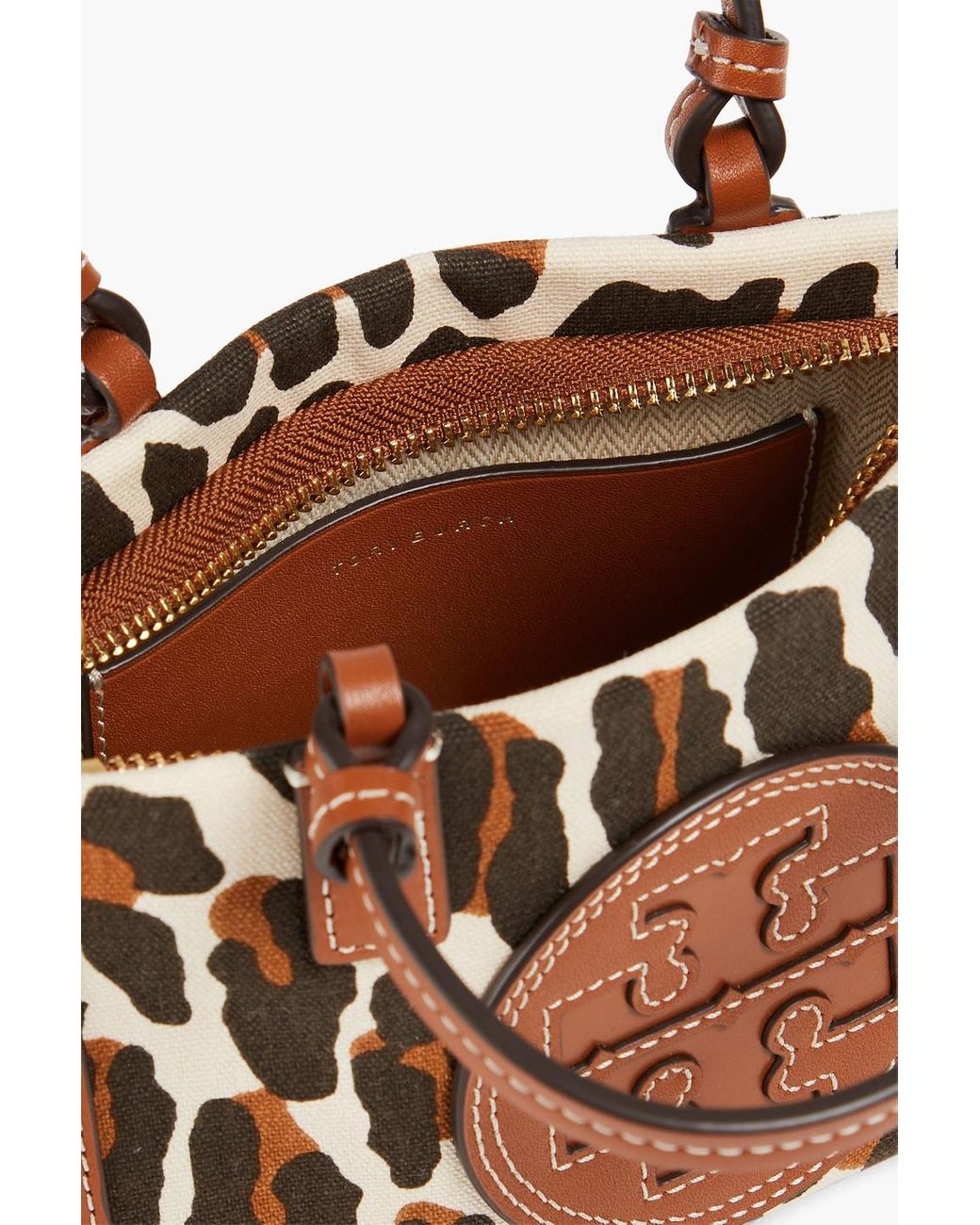★ TORY BURCH ★ ELLA LEOPARD CANVAS TOTE トートバッグ Ella Leopard Canvas Small Tote : Women's Designer Tote Bags