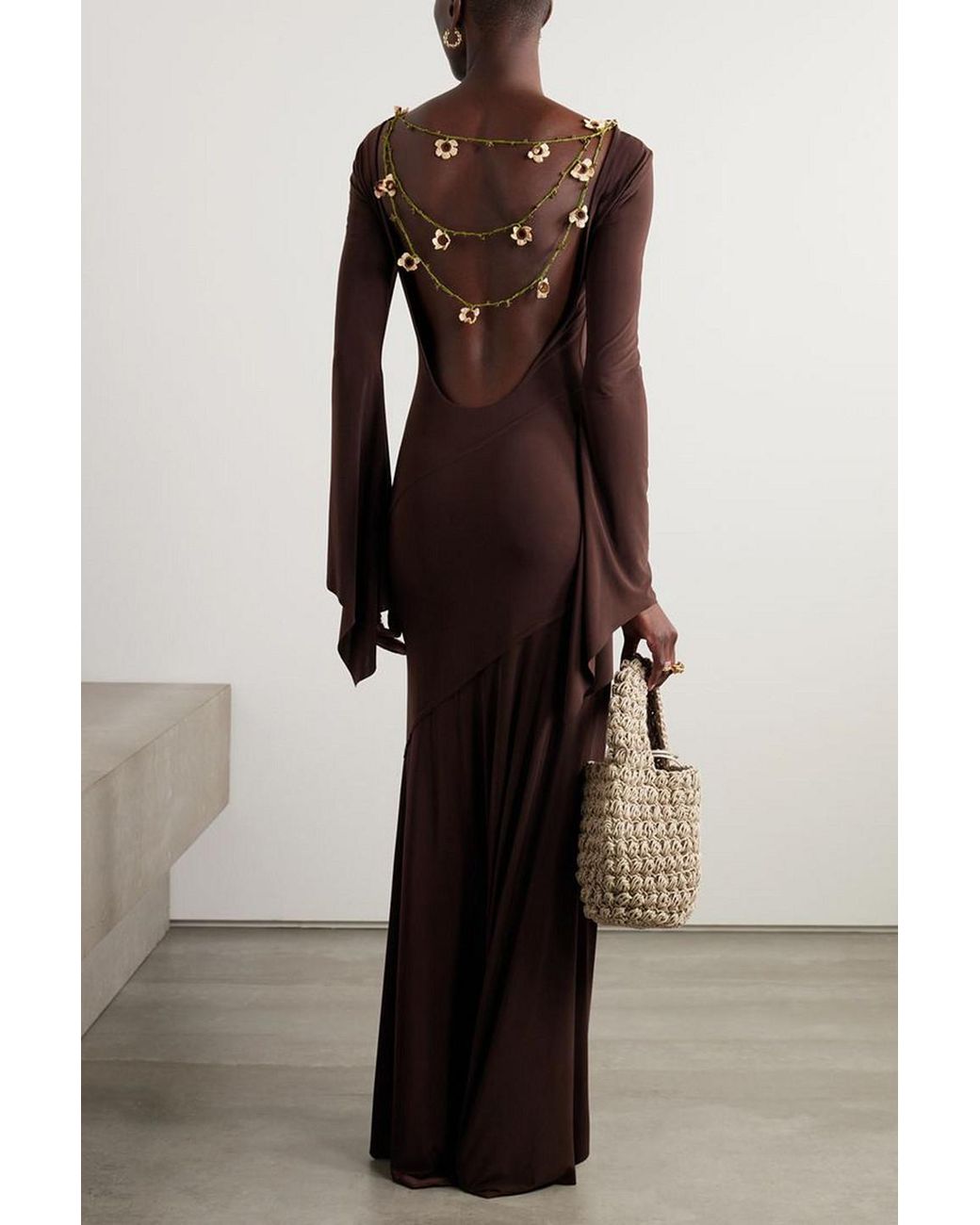 siedrs exclusive alin open-back jersey maxi dress SIEDRES Alin Open-Back Jersey Maxi Dress by Siedres