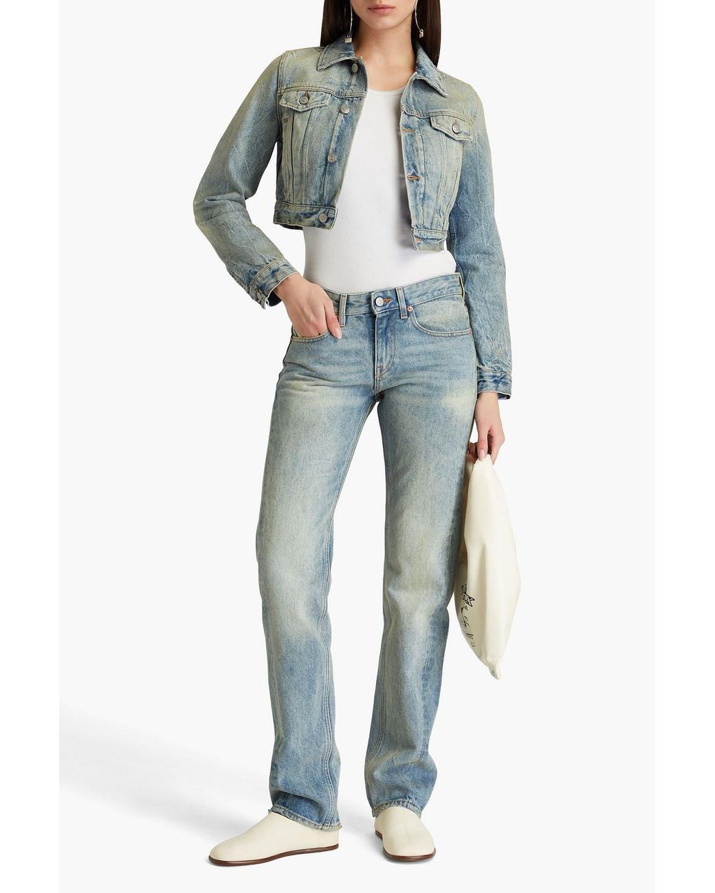 MM6 by Maison Martin Margiela Mid-rise Straight-leg Jeans in