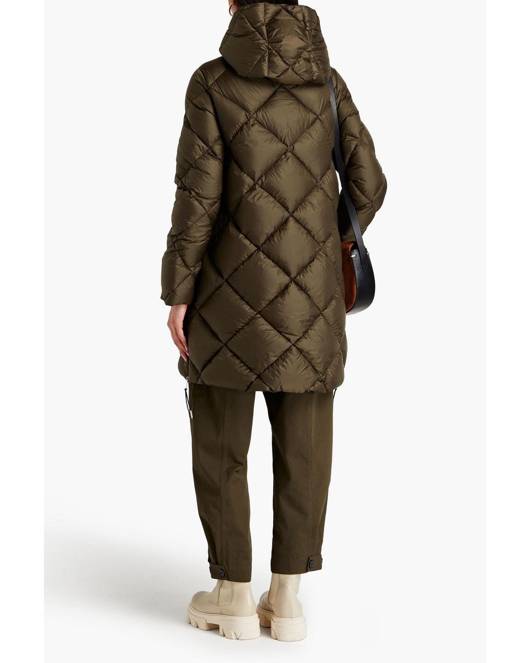 Claudie Pierlot Giovana Quilted Shell Down Coat in Green Lyst UK