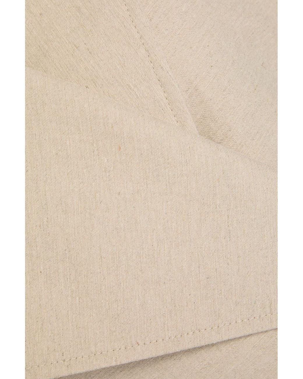 Totême  Natural Belted Linen-Blend Coat