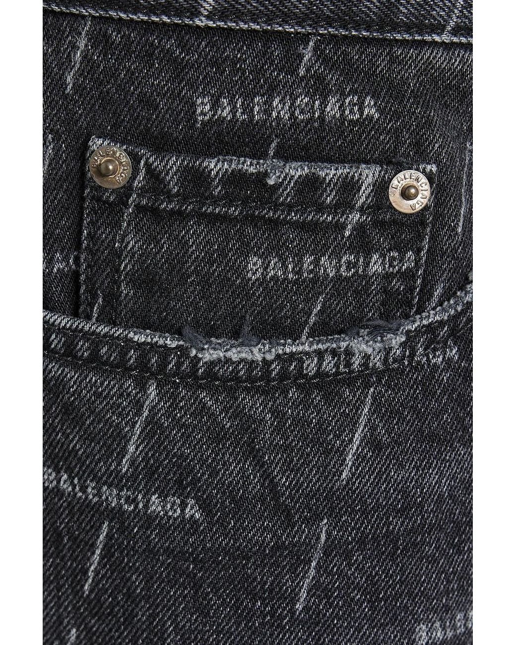 Balenciaga logowaistband straightleg Jeans  Farfetch