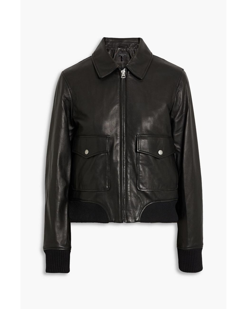 Rag Bone Andrea Leather Jacket in Black Lyst UK