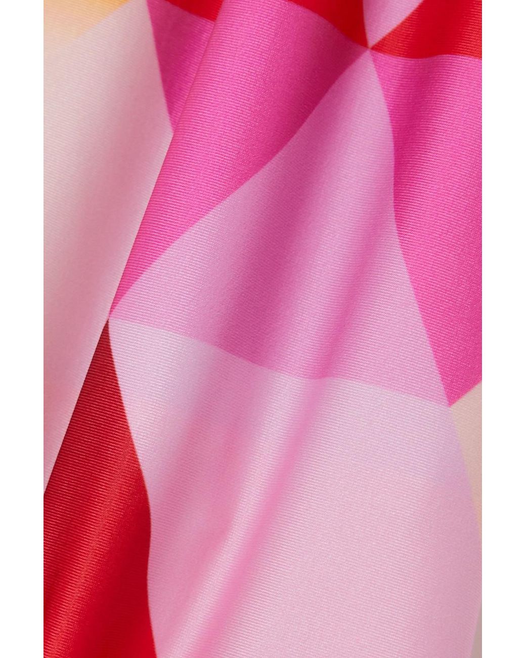 Conner Ives Red Asymmetric Printed Stretch-jersey Halterneck Midi Dress