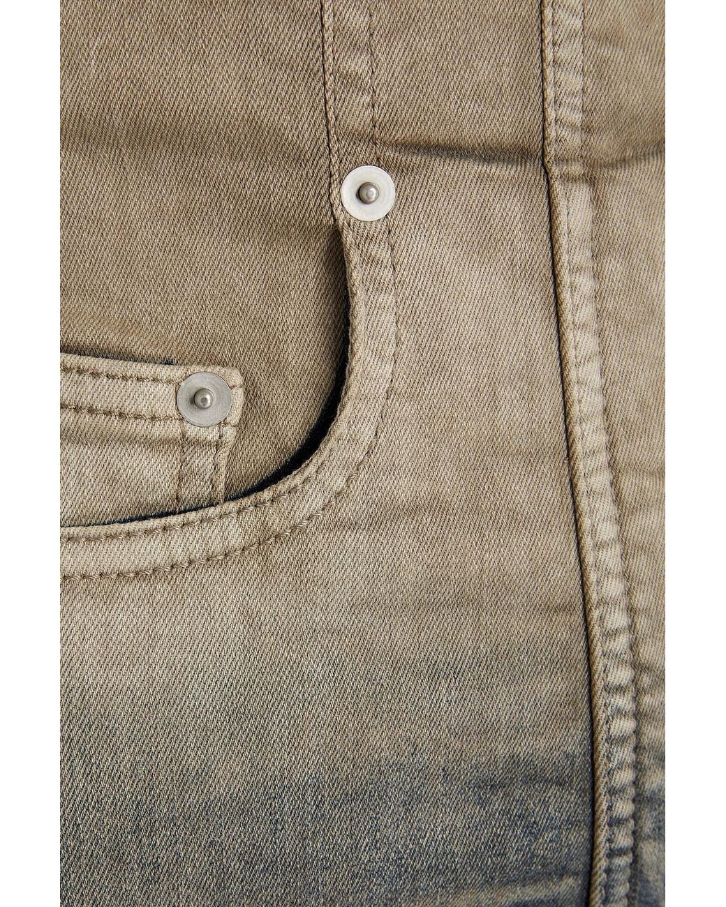 Rick Owens Natural Denim Shorts