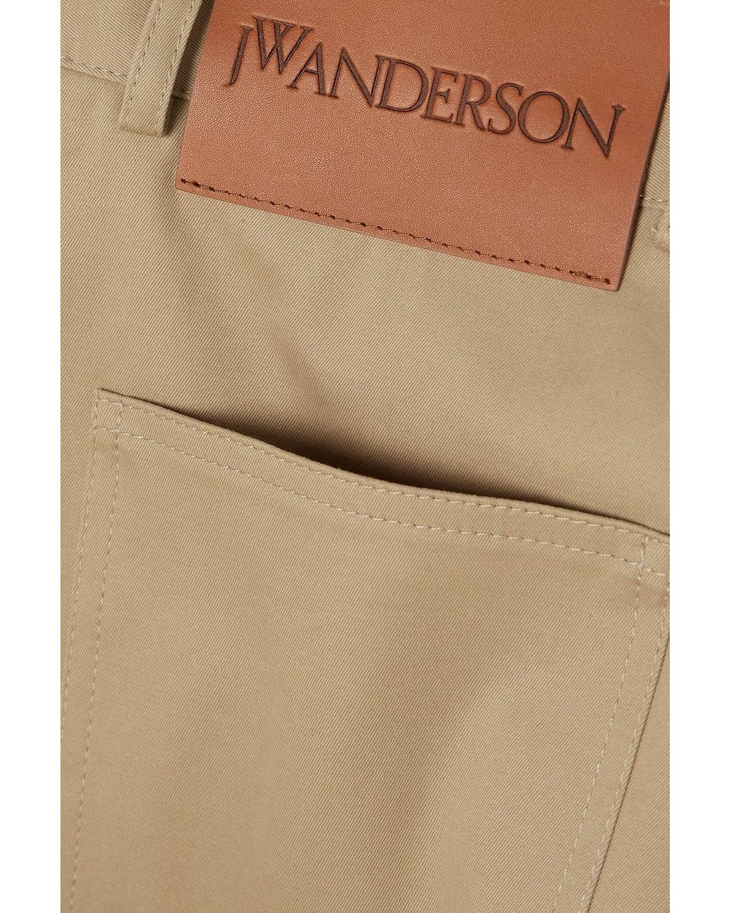 JW Anderson Kite Draped Cotton-blend Twill Tapered Pants in