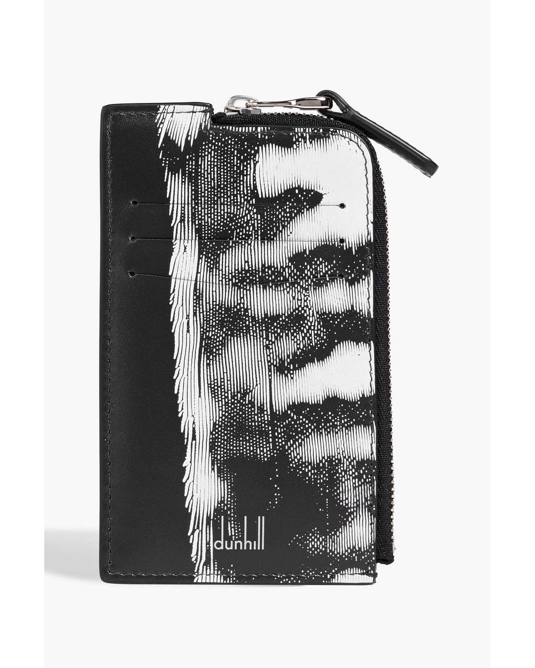 dunhill Printed Leather Cardholder in Black for Men | Lyst