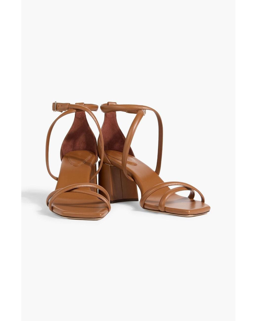 Jimmy Choo White Rheea 65 Leather Sandals