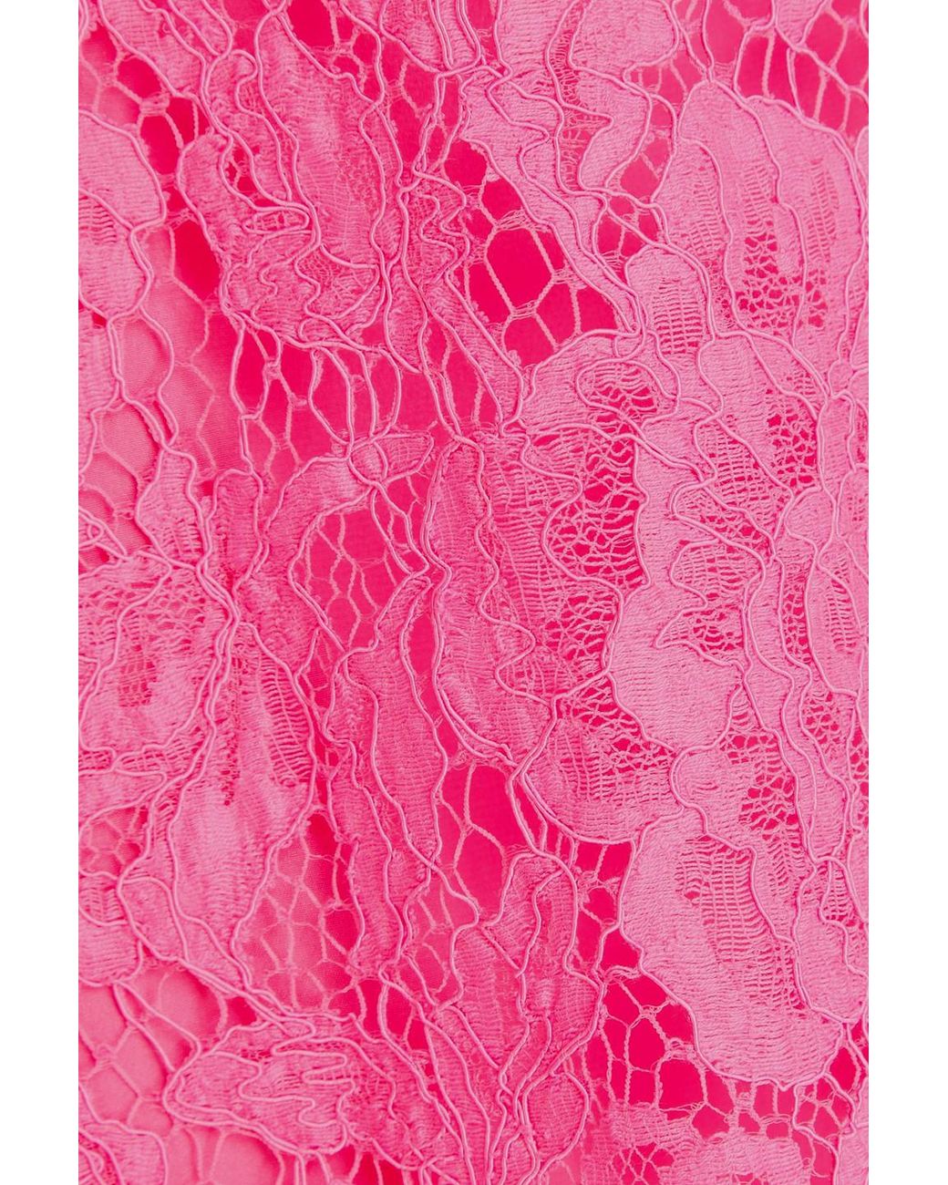 Dolce & Gabbana Pink Corded Lace Top