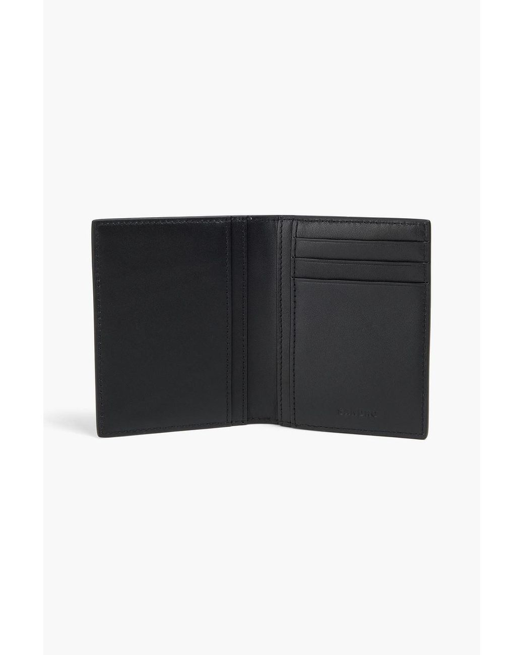 Sandro Black Textured Cardholder for men