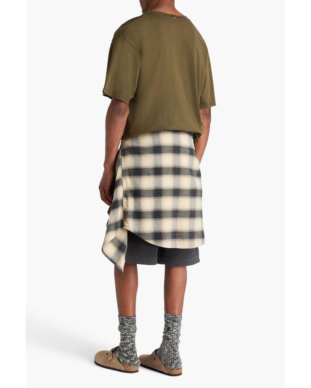 Sandro Green Cotton-Jersey T-Shirt for men