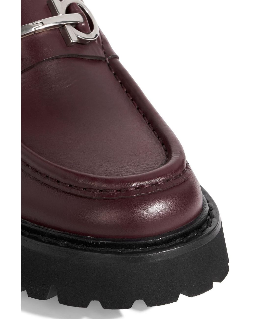 Ferragamo Red Gancini Embellished Leather Boots for men