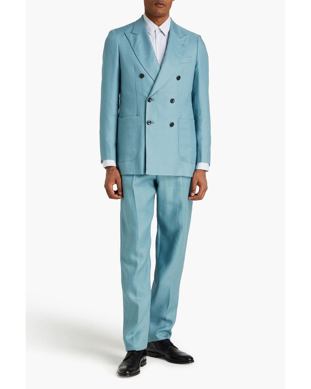 Armani double breasted suit deals