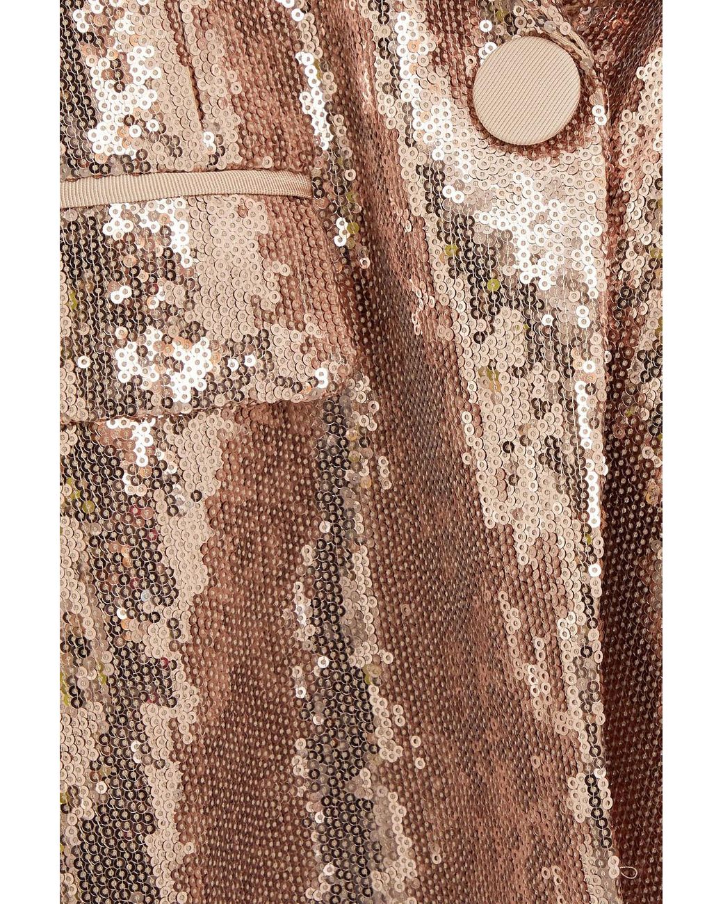 Rachel Zoe Sequined Woven Blazer in Metallic Lyst