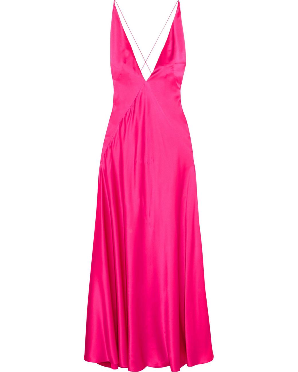 Michael Lo Sordo Alexandra Silk-satin Maxi Dress Pink | Lyst Canada