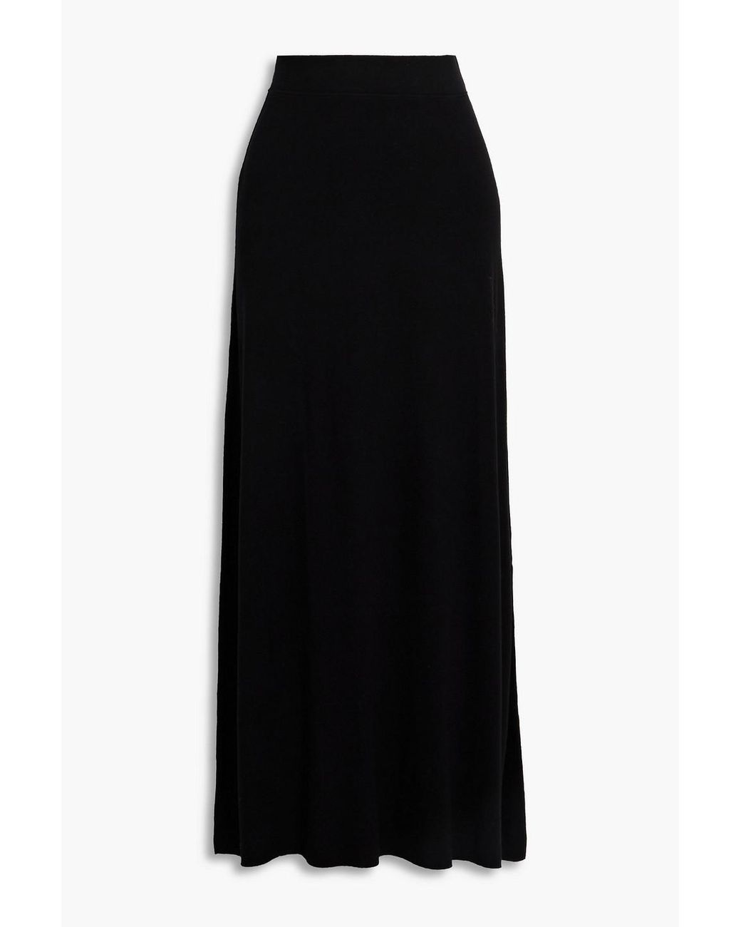 American Vintage Jersey Midi Skirt in Black | Lyst