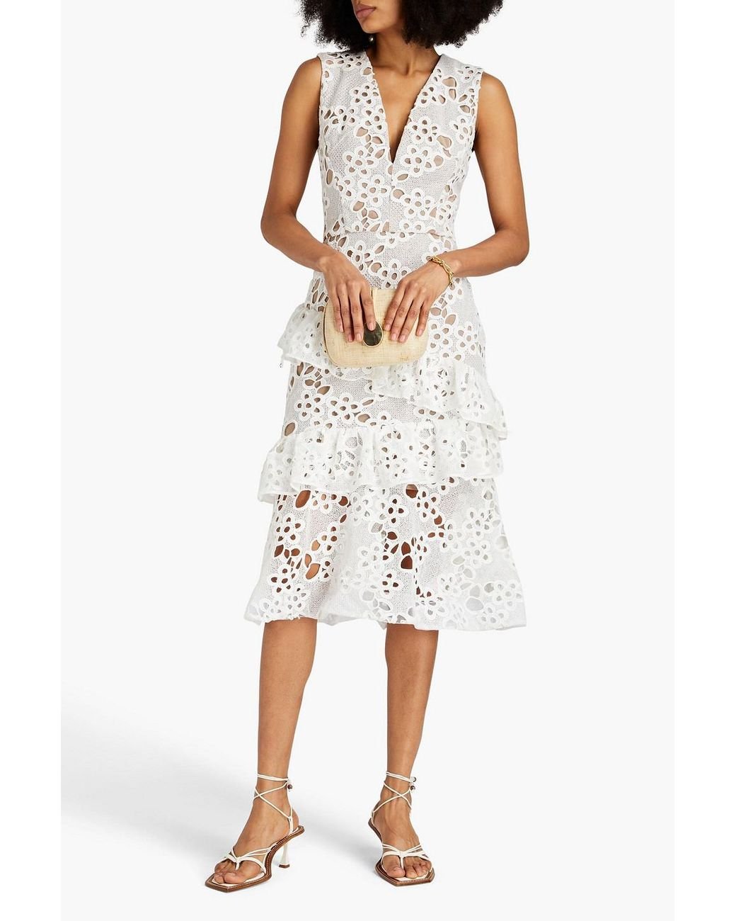 Bronx and banco white lace dress cheap