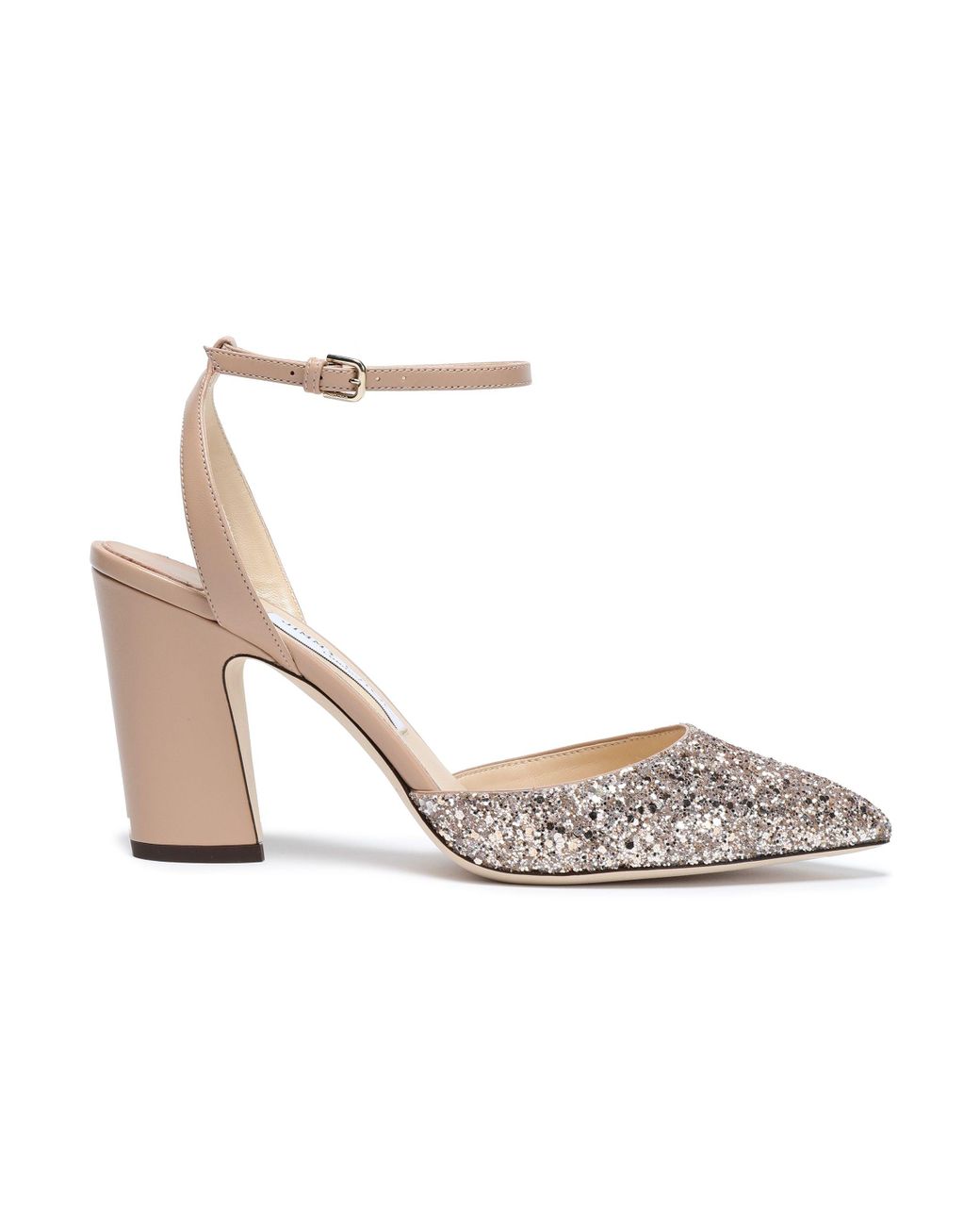 Jimmy Choo Micky 85 Glitter Pumps Lyst Canada
