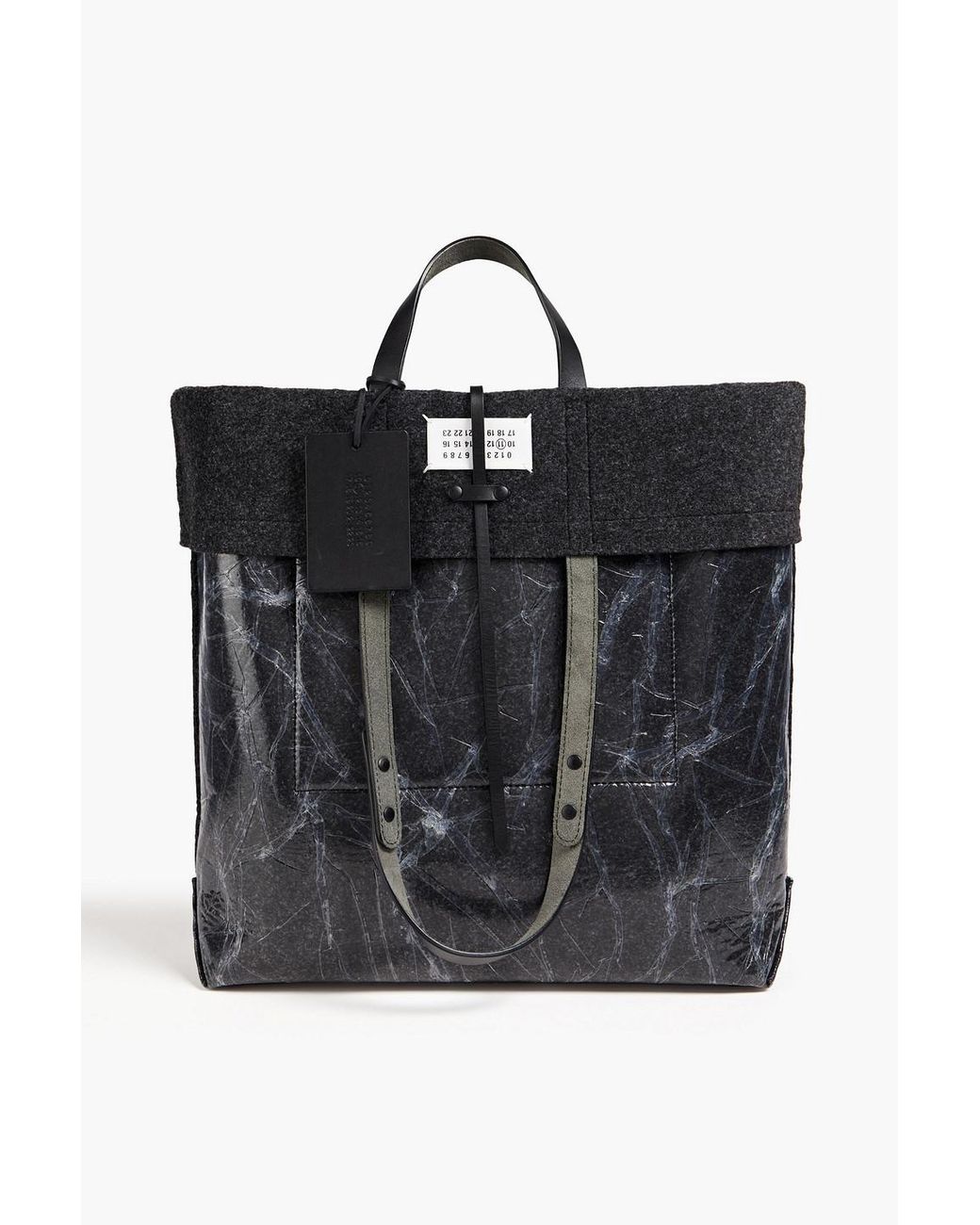 Maison Margiela【男女問わず使用可☆Embossed Grain Tote 】 Black Bag type shopper Maison Margiela - Vitkac Canada