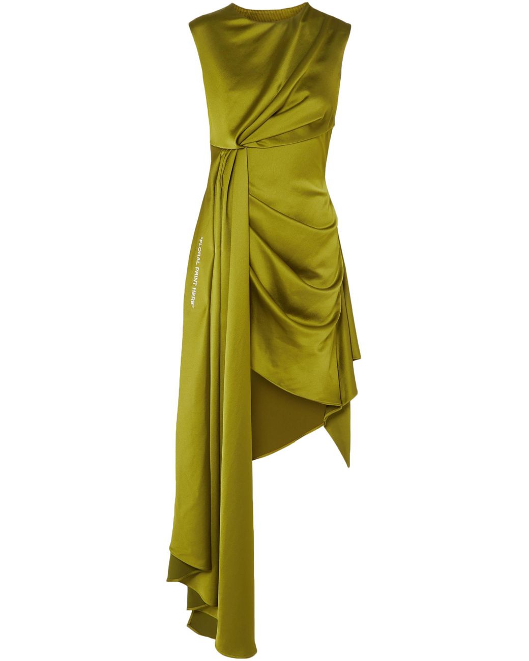 Off white green clearance dress