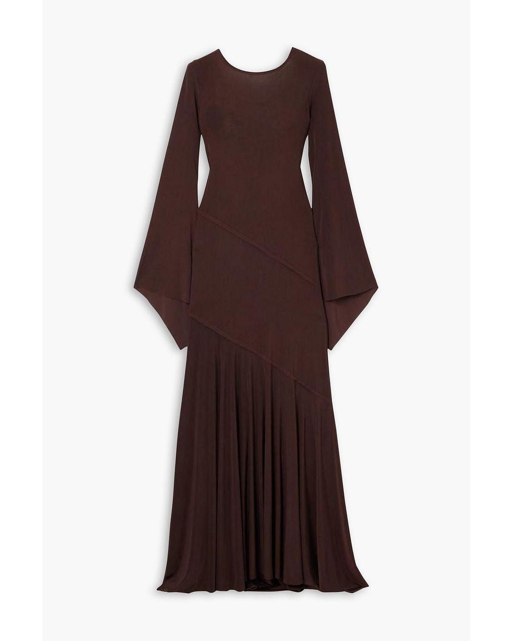 siedrs exclusive alin open-back jersey maxi dress ALINA - Open-back ruched maxi jersey dress by SIEDRS