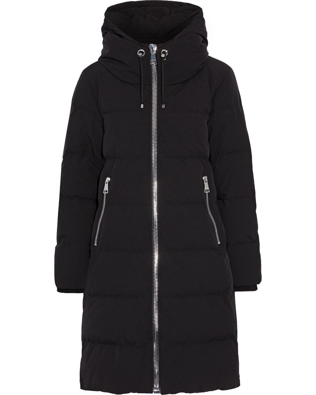 DKNY Synthetic Hooded Down Jacket in Black - Save 67% - Lyst