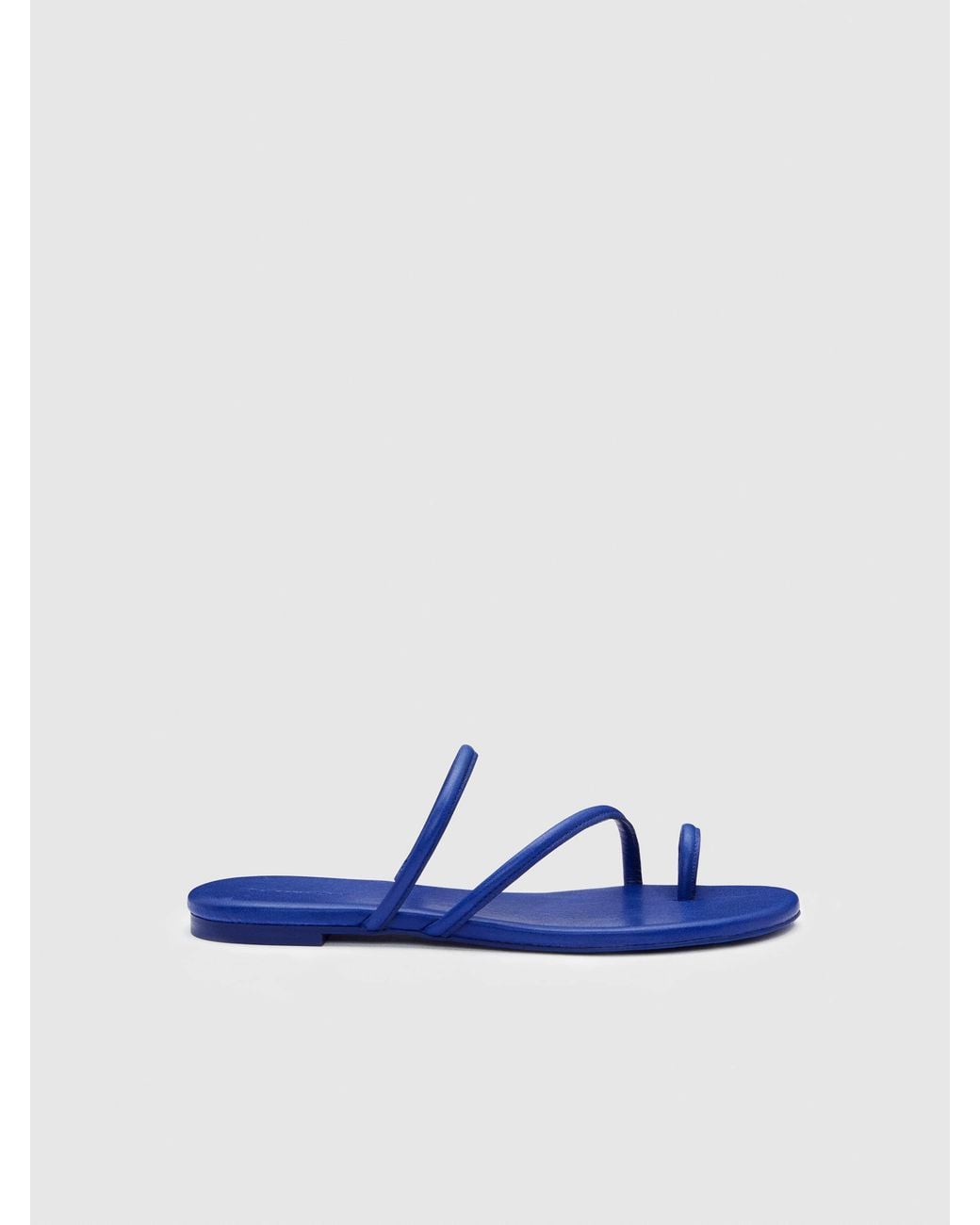 Reformation Blue Ludo Toe Ring Strappy Flat Sandal 6