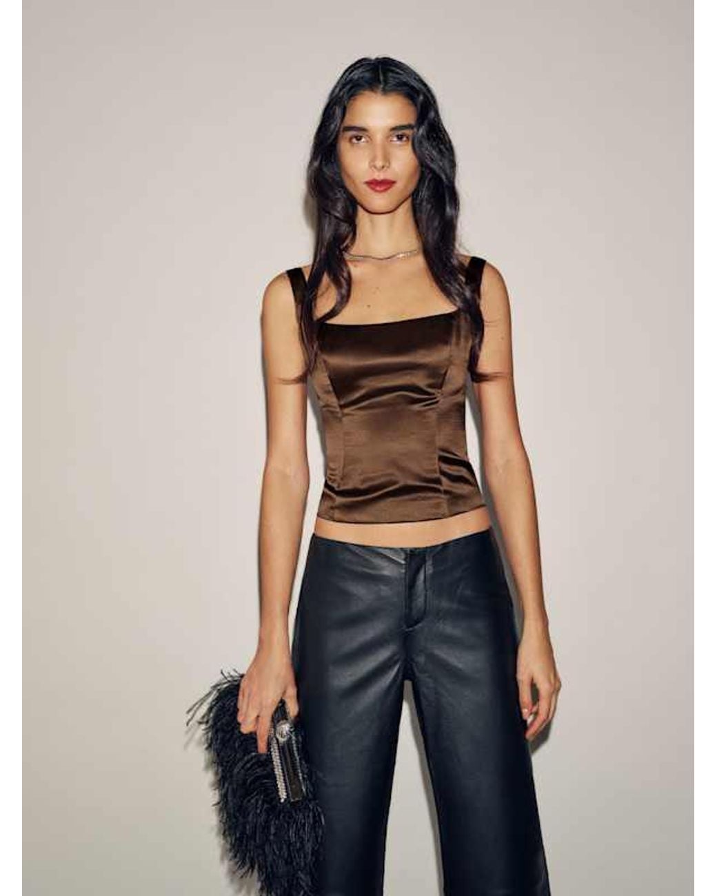 Reformation Blue Hayes Silk Top 10