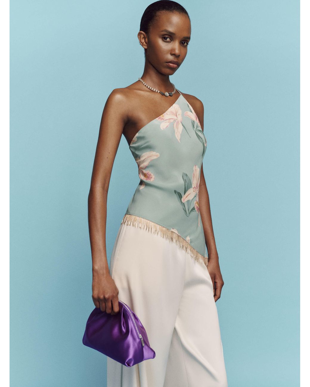 Reformation Blue Sonata Top
