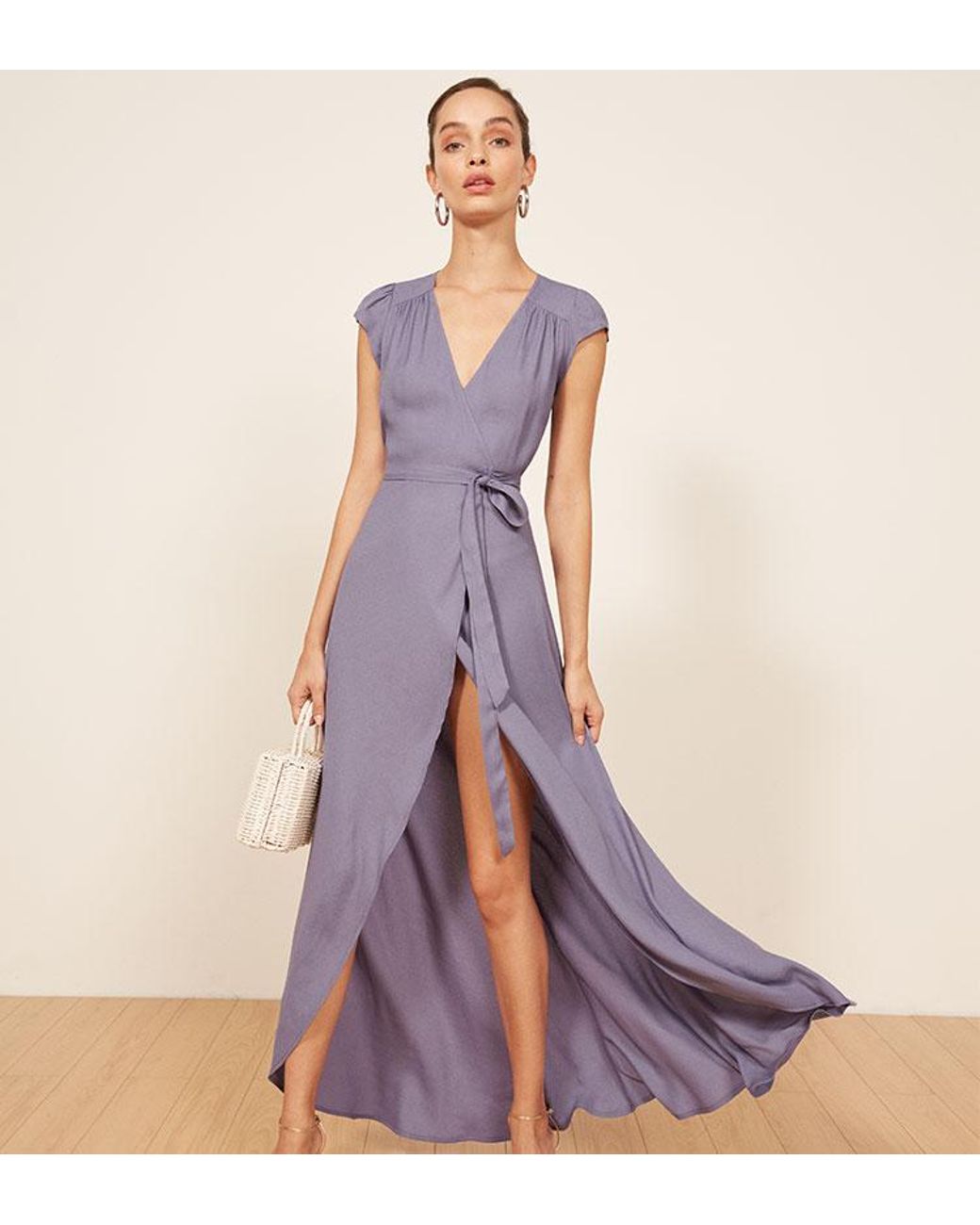 Reformation Chamomile Dress in Purple Lyst