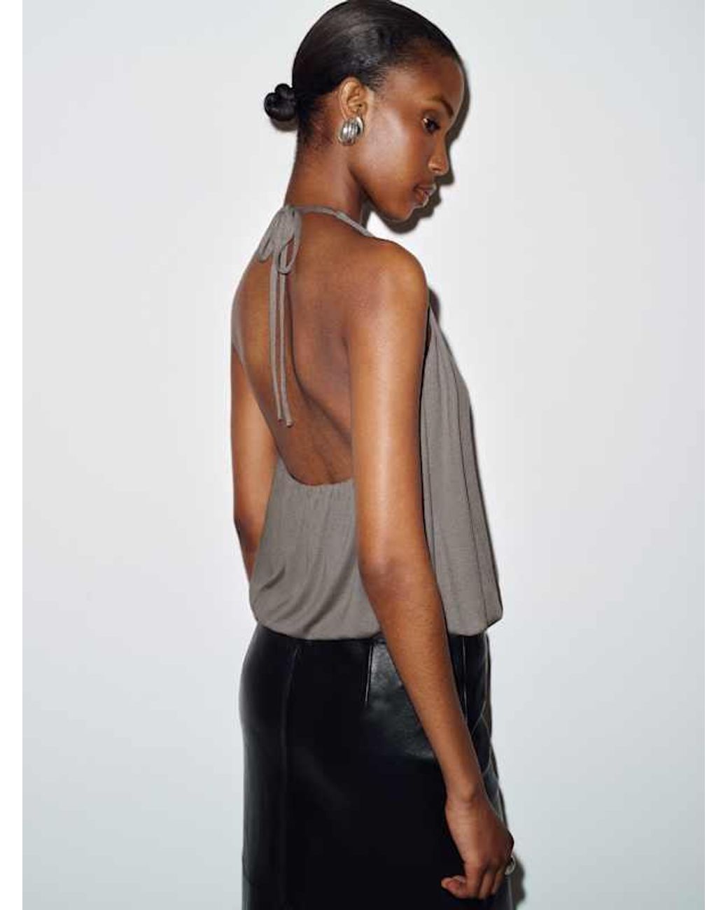 Reformation White Alexis Knit Top