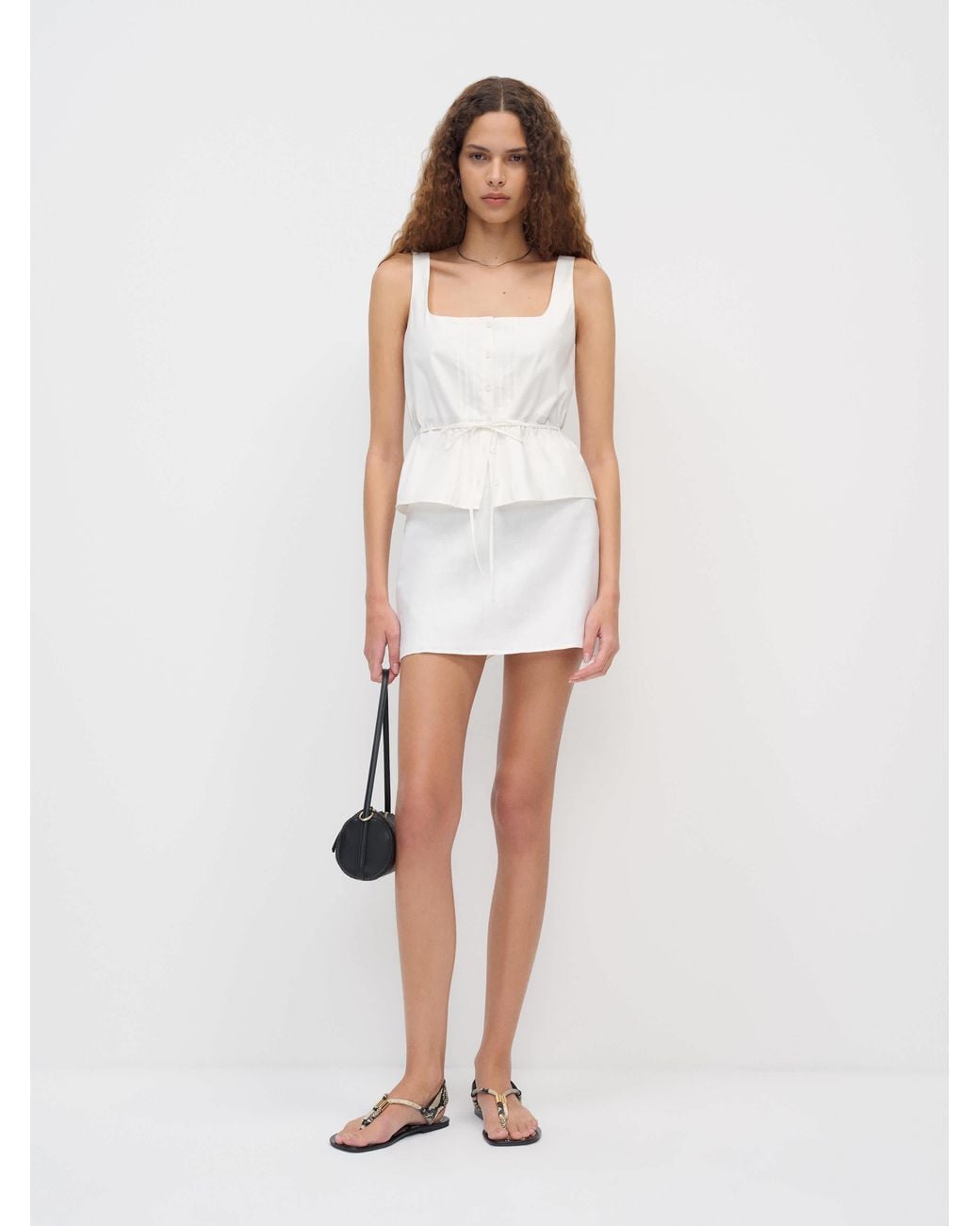Reformation Natural Veranda Linen Skirt 8