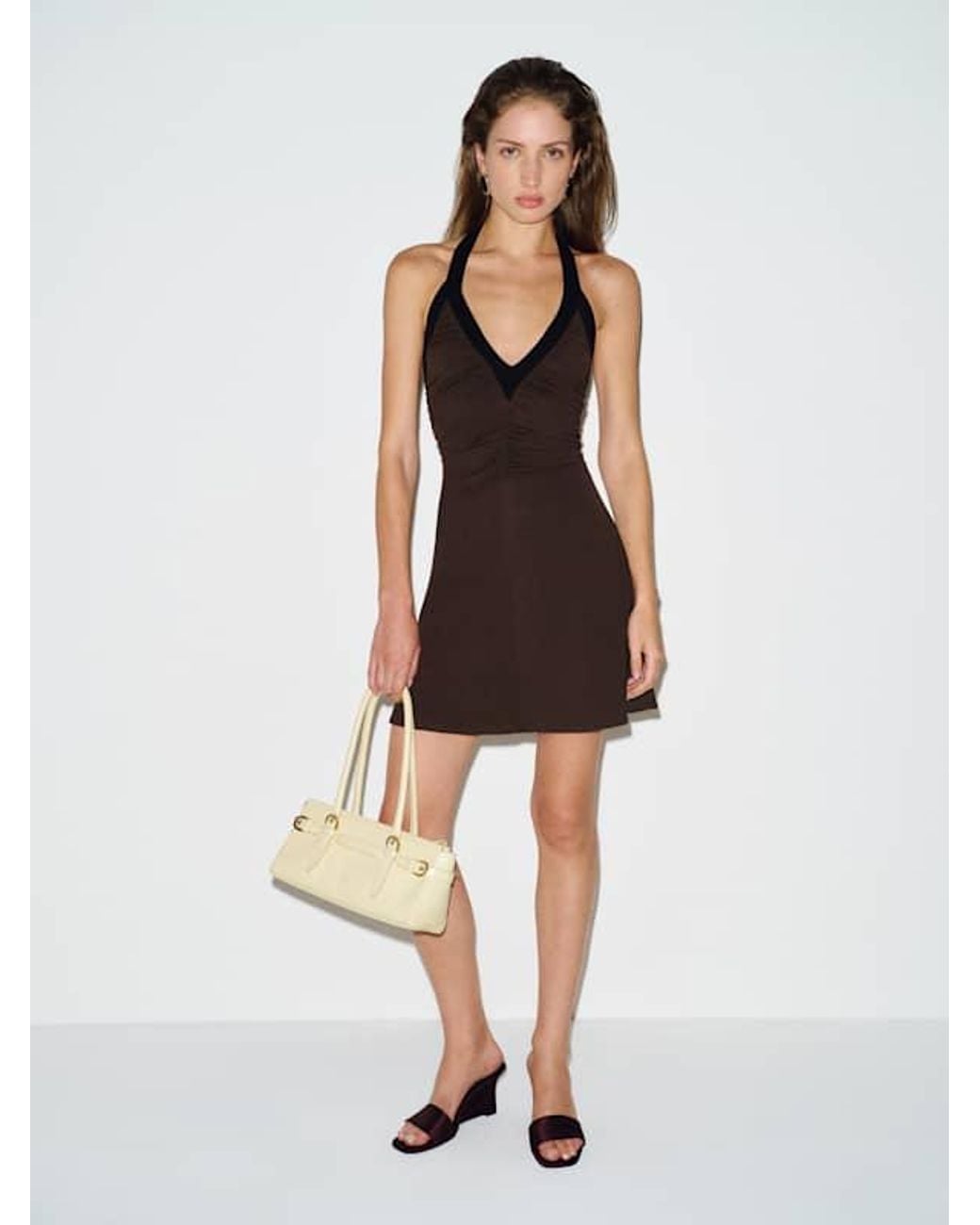Reformation Black Claudia Knit Dress