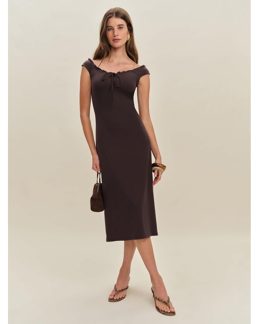 fit and flare knitted dresses Fit & Flare Tonal Textured Asymmetrical Knit Dress main image 1