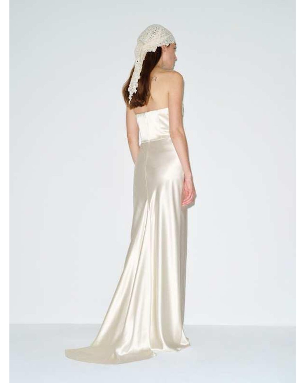 Reformation White Lupe Silk Dress