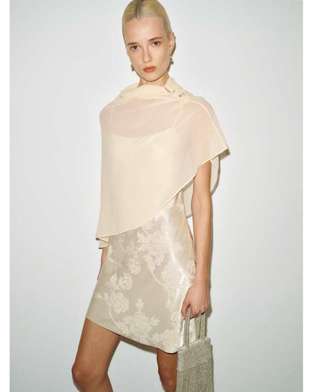 Reformation Natural Lilibeth Mini Dress