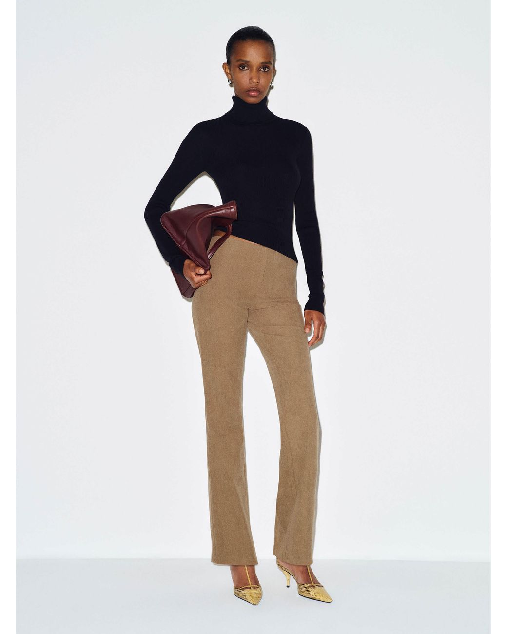 Reformation Blue Hartley Low Rise Baby Bootcut Pant 6