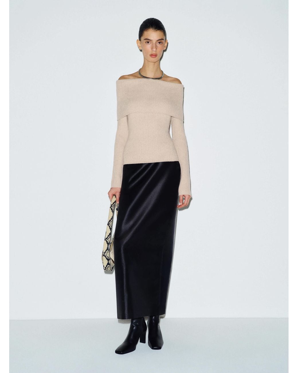 Reformation White Nina Cashmere Sweater