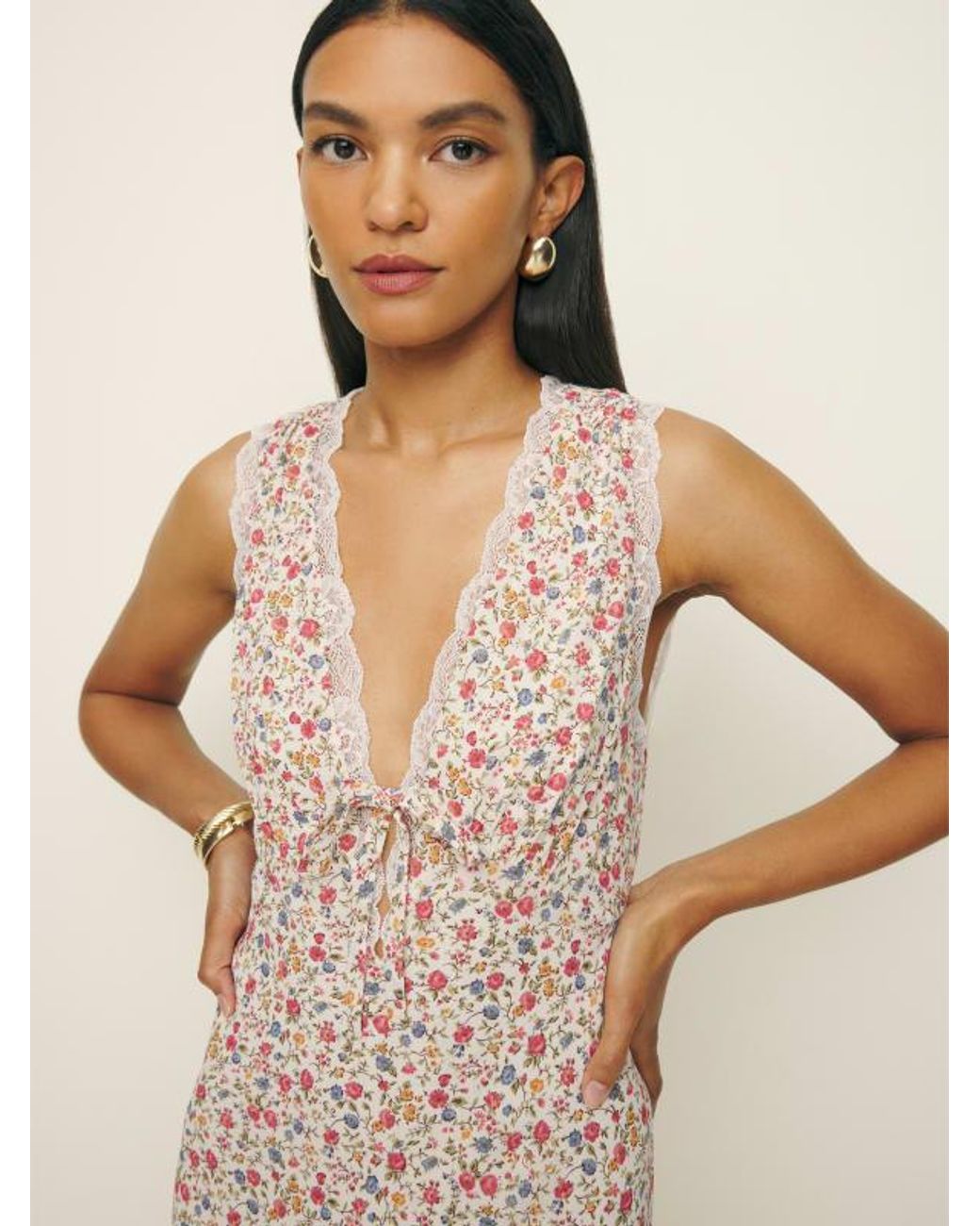 reformation sharla midi dress Reformation Sharla Midi Dress at MarketFair Shoppes in Princeton, NJ