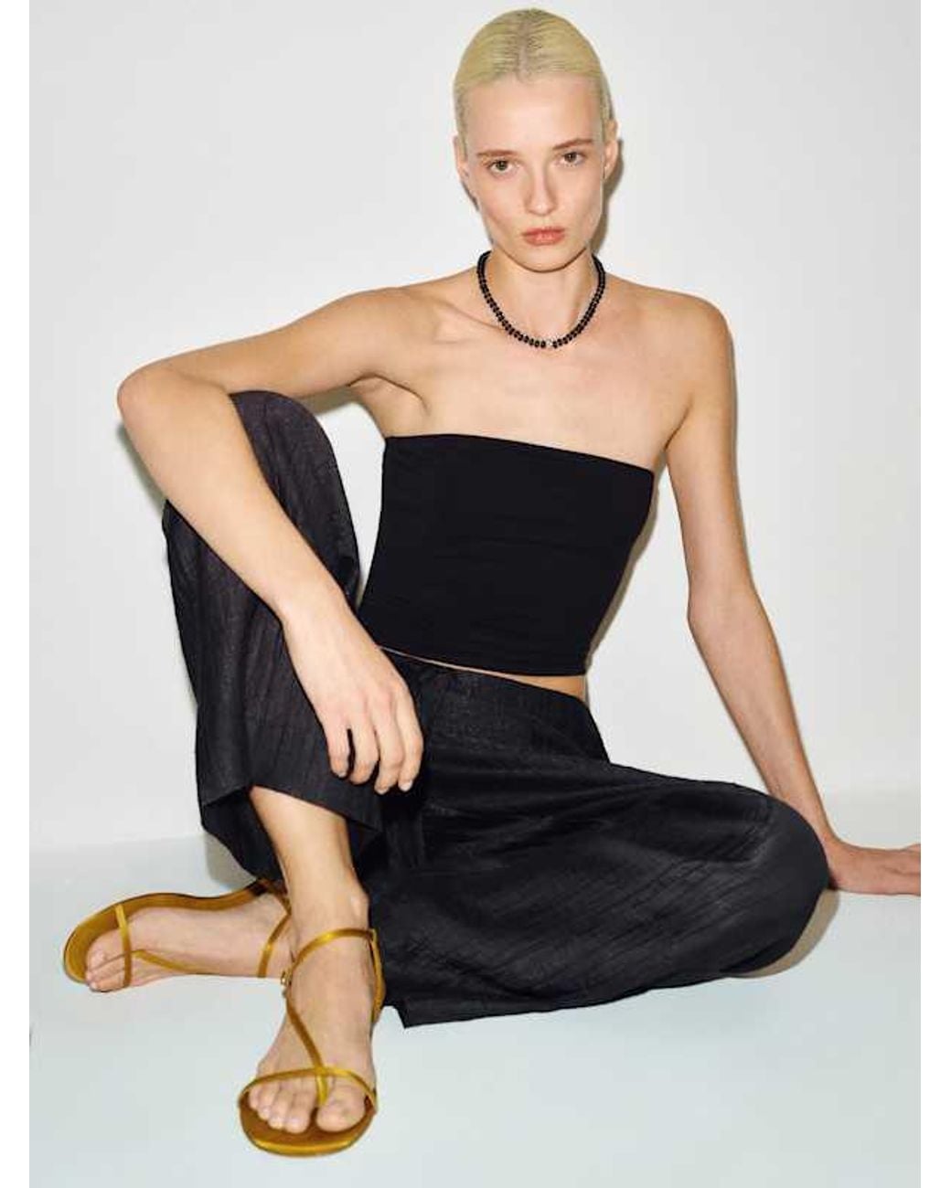 Reformation Metallic Pina Flat Sandal