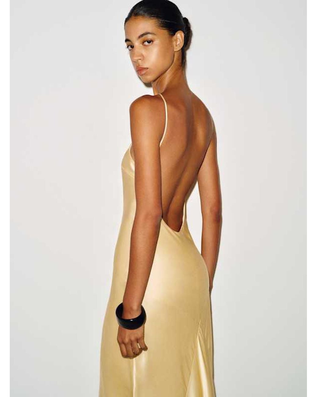 Reformation Natural Emilee Silk Dress
